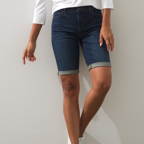 Levi's Pants - LEVI'S Denim Jean Long Bermuda Mid-Rise Shorts 12 31